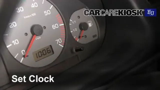 1997 Skoda Felicia LXi 1.3L 4 Cyl. Horloge Régler l'horloge